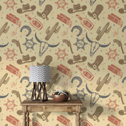 3D Hand Drawn Cowboy Decoration Wall Mural Wallpaper LQH 30- Jess Art Decoration