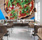 3D Big Pizza Slices Kraft Paper Tomato Paste Wall Mural Wallpaper SWW120- Jess Art Decoration