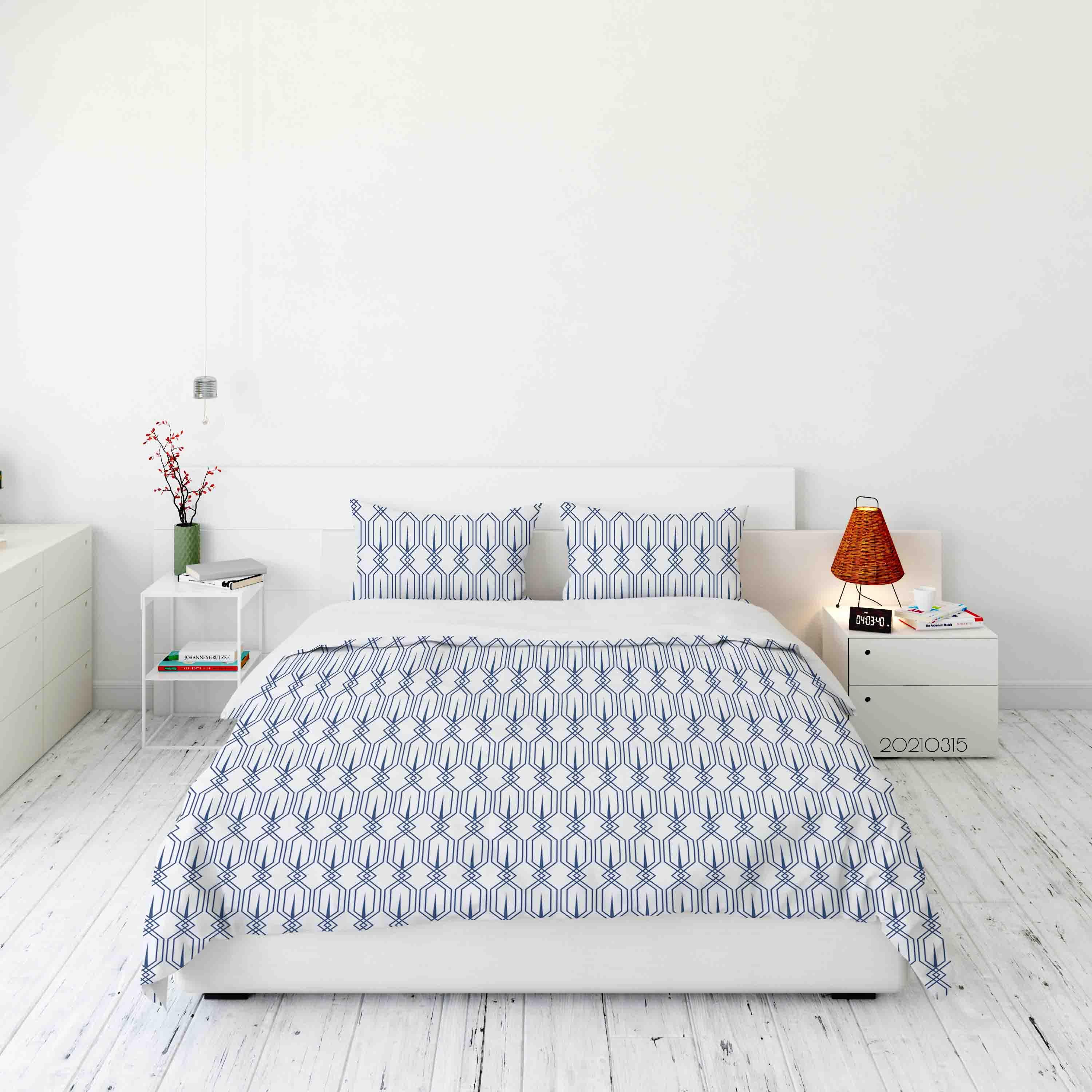 3D Abstract Geometric Art Decoration Quilt Cover Set Bedding Set Duvet Cover Pillowcases 245- Jess Art Decoration