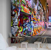3D Colorful Graffiti Street Wall Mural Wallpaper 11- Jess Art Decoration
