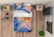3D Abstract Color Marble Quilt Cover Set Bedding Set Duvet Cover Pillowcases 263- Jess Art Decoration