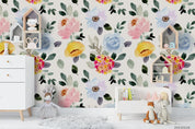 3D Watercolor Floral Wall Mural Wallpaper LQH 7- Jess Art Decoration