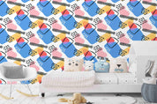 3D Abstract Color Pattern Wall Mural Wallpaper LQH 128- Jess Art Decoration