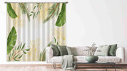 3D Watercolor Tropical Floral Plant Leaf Green Curtains and Drapes LLL 343- Jess Art Decoration