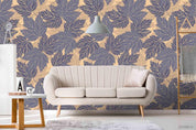 3D Vintage Maple Leaf Pattern Wall Mural Wallpaper LXL 1162- Jess Art Decoration