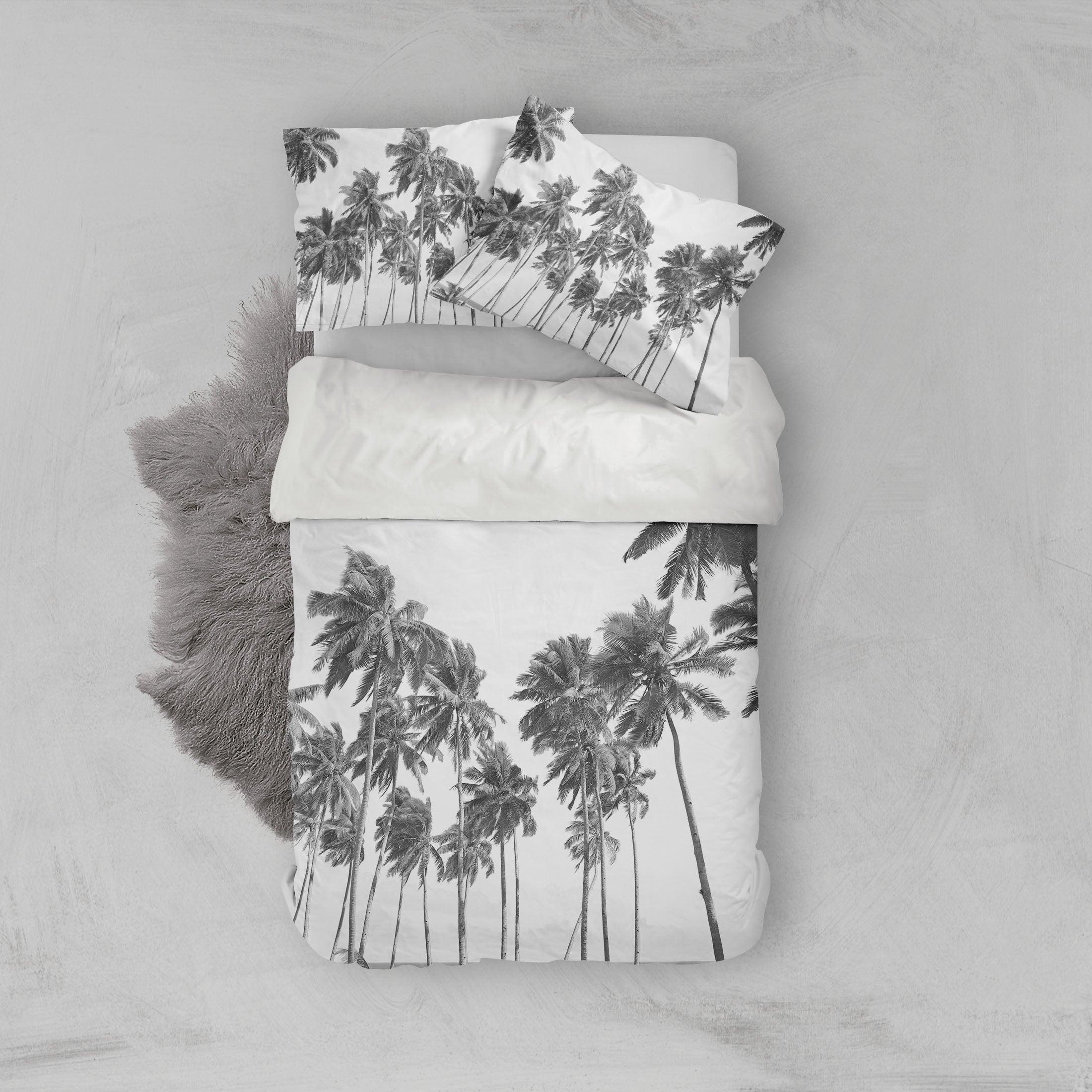 3D Tropical Palm Tree Quilt Cover Set Bedding Set Pillowcases 62- Jess Art Decoration