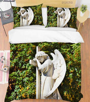 3D Art Angel Sculpture Quilt Cover Set Bedding Set Duvet Cover Pillowcases 199- Jess Art Decoration