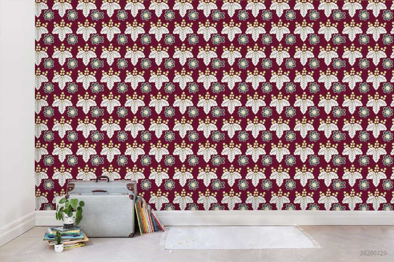 3D Classic Floral Pattern Wall Mural Wallpaper LXL 626- Jess Art Decoration