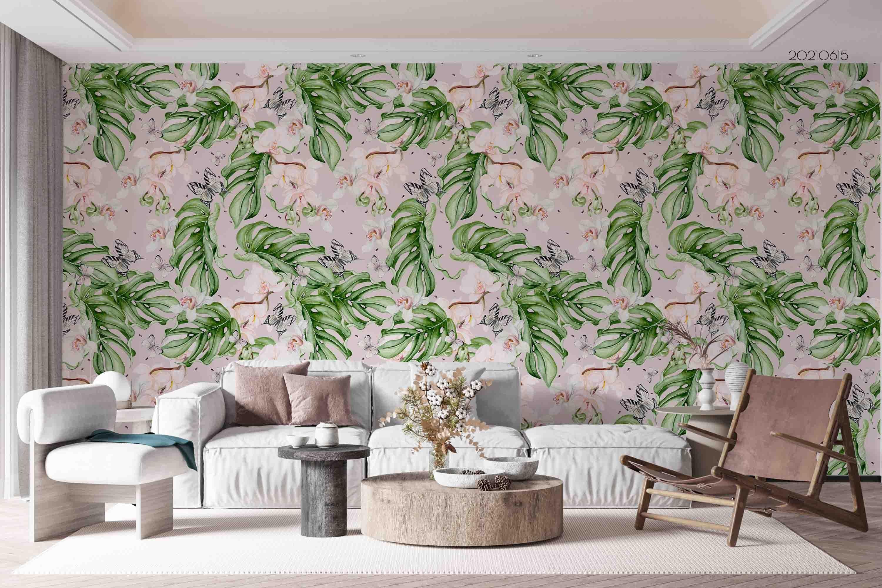 3D Wintage Floral Pattern Seamless Wall Mural Wallpaper SWW2451- Jess Art Decoration