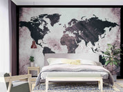 3D Vintage World Map Background Wall Mural Wallpaper GD 1130- Jess Art Decoration