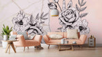 3D rose pink wall mural wallpaper 16- Jess Art Decoration