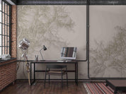 3D Soft Branch Texture soft neutral branch texture wall mural wallpaper for office - view 3