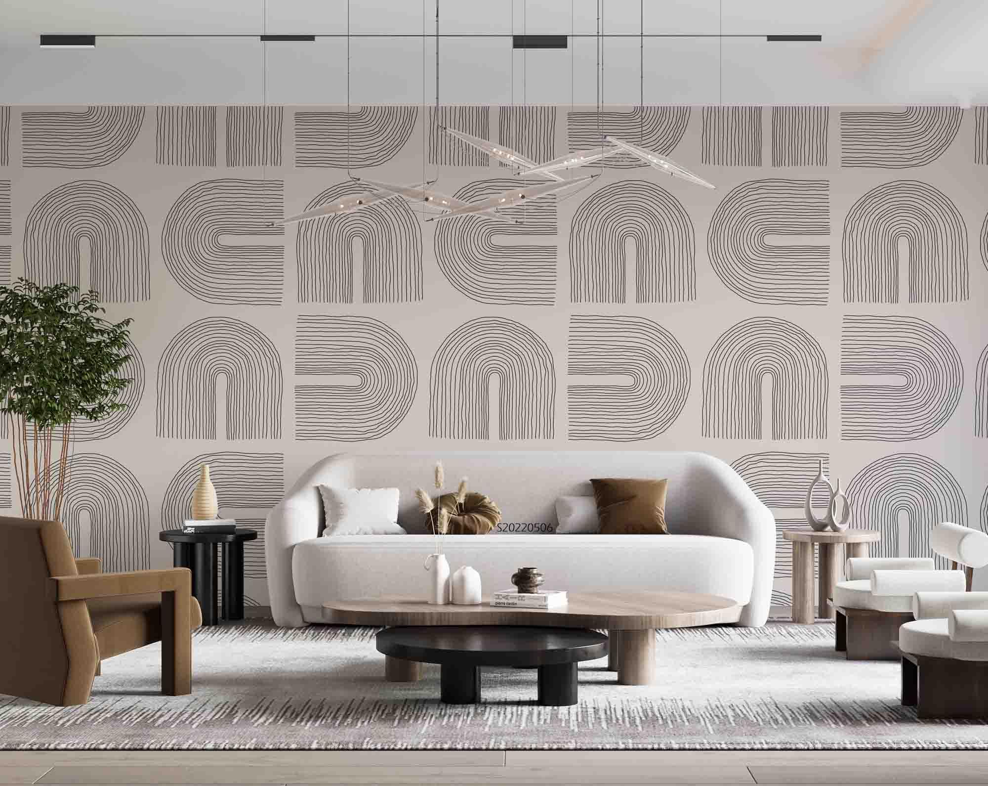 3D Abstract Geometric Pattern Wall Mural Wallpaper GD 4635- Jess Art Decoration