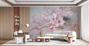 3D Pink Peach Blossom Branch Wall Mural Wallpaper LQH 9- Jess Art Decoration