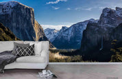 3D Landscape Blue Sky Mountain Wall Mural Wallpaper LQH 641- Jess Art Decoration