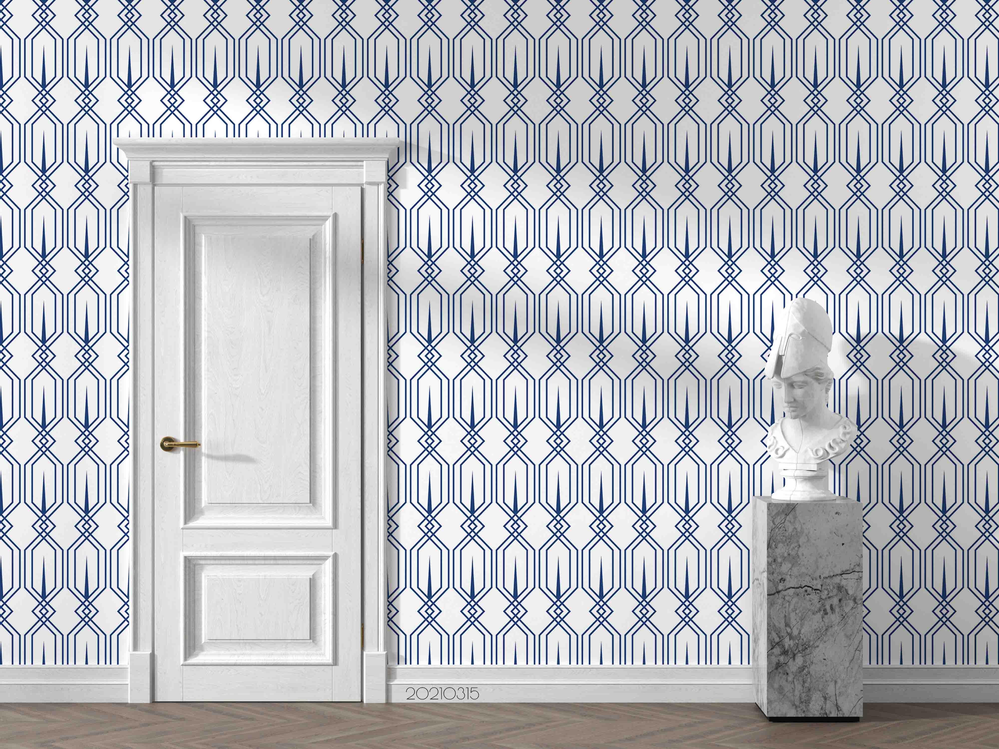 3D Abstract Geometric Art Decoration Wall Mural Wallpaper LQH 261- Jess Art Decoration