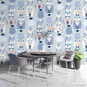 3D Cartoon Blue Penguin Animal Wall Mural Wallpaper LXL 548- Jess Art Decoration