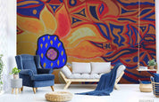 3D Abstract Floral Pattern Wall Mural Wallpaper LQH 327- Jess Art Decoration