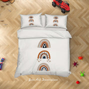3D White Rainbow Quilt Cover Set Bedding Set Duvet Cover Pillowcases SF68- Jess Art Decoration