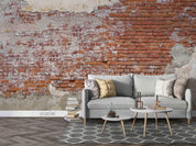3D Red Brick Wall Texture Wall Mural Wallpaper LQH 749- Jess Art Decoration