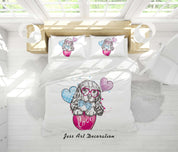 3D Dog Balloon Love Quilt Cover Set Bedding Set Duvet Cover Pillowcases SF157- Jess Art Decoration