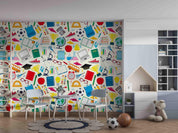 3D School Supplies Set Wall Mural Wallpaper GD 4777- Jess Art Decoration
