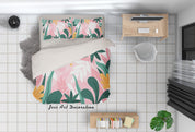 3D Colorful Plant Leaves Quilt Cover Set Bedding Set Duvet Cover Pillowcases LXL- Jess Art Decoration