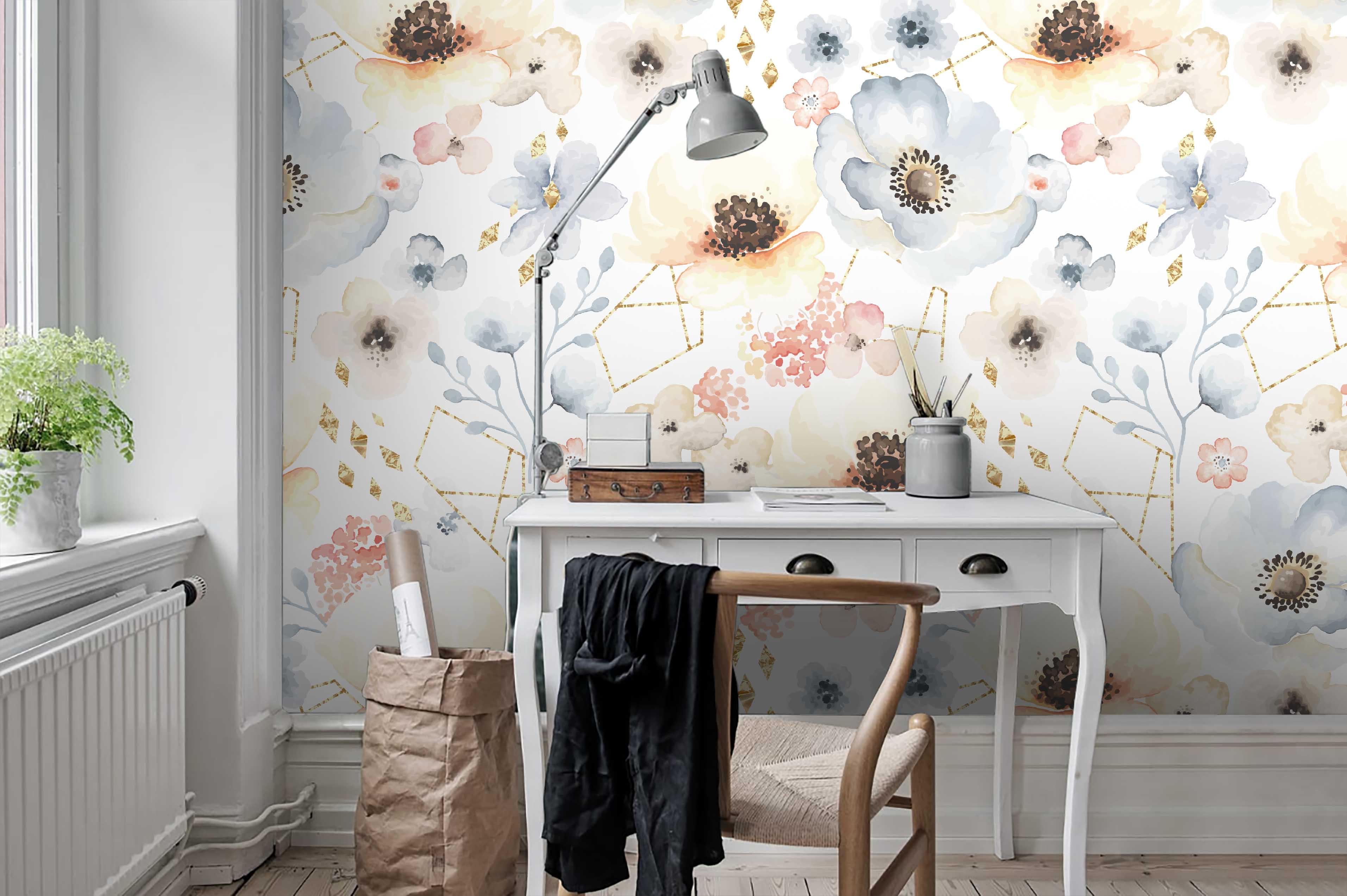 3D Flower Pattern Wall Mural Wallpaper   36- Jess Art Decoration