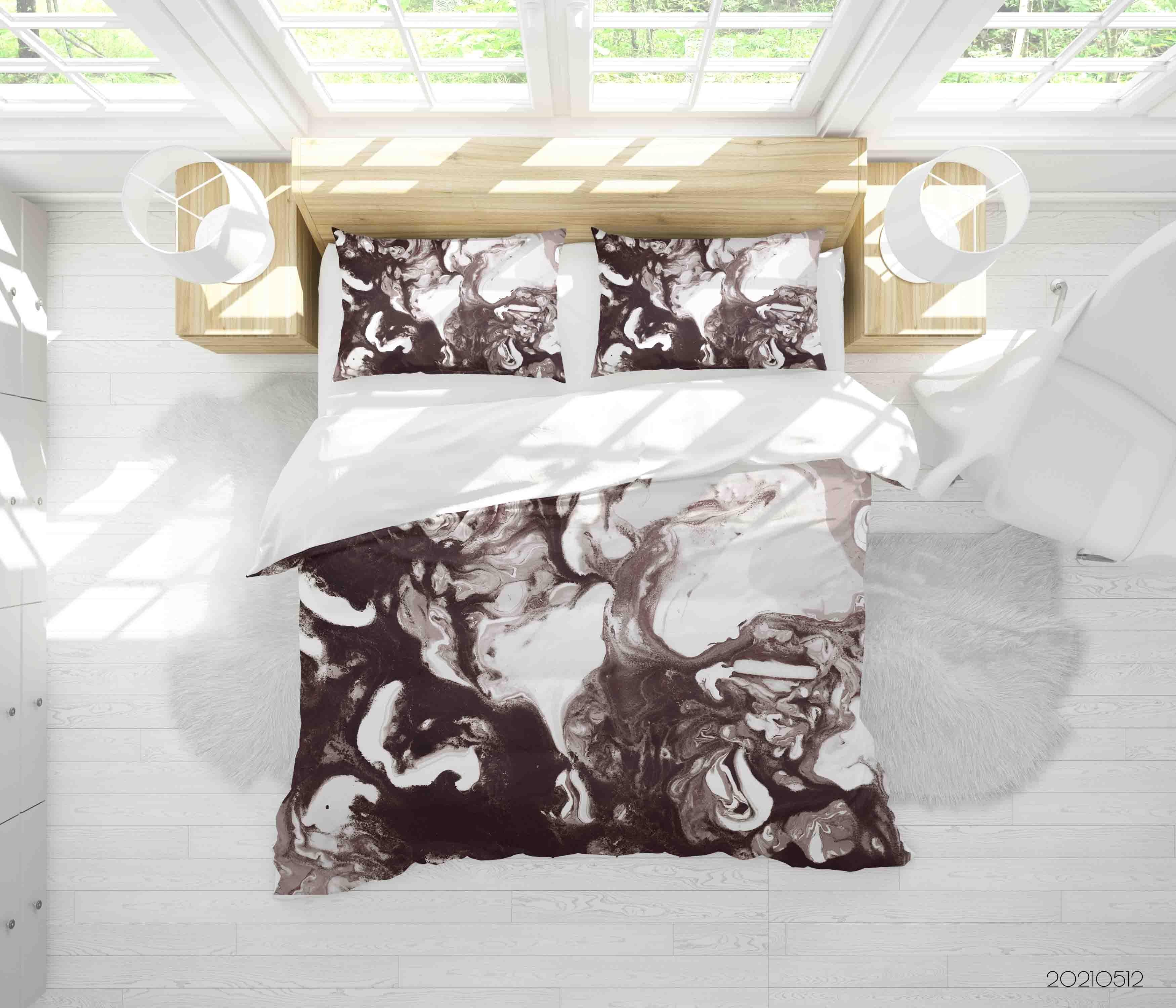 3D Abstract Marble Texture Quilt Cover Set Bedding Set Duvet Cover Pillowcases 231- Jess Art Decoration