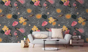 3D Retro Floral Design Wall Mural Wallpaper A136 LQH- Jess Art Decoration