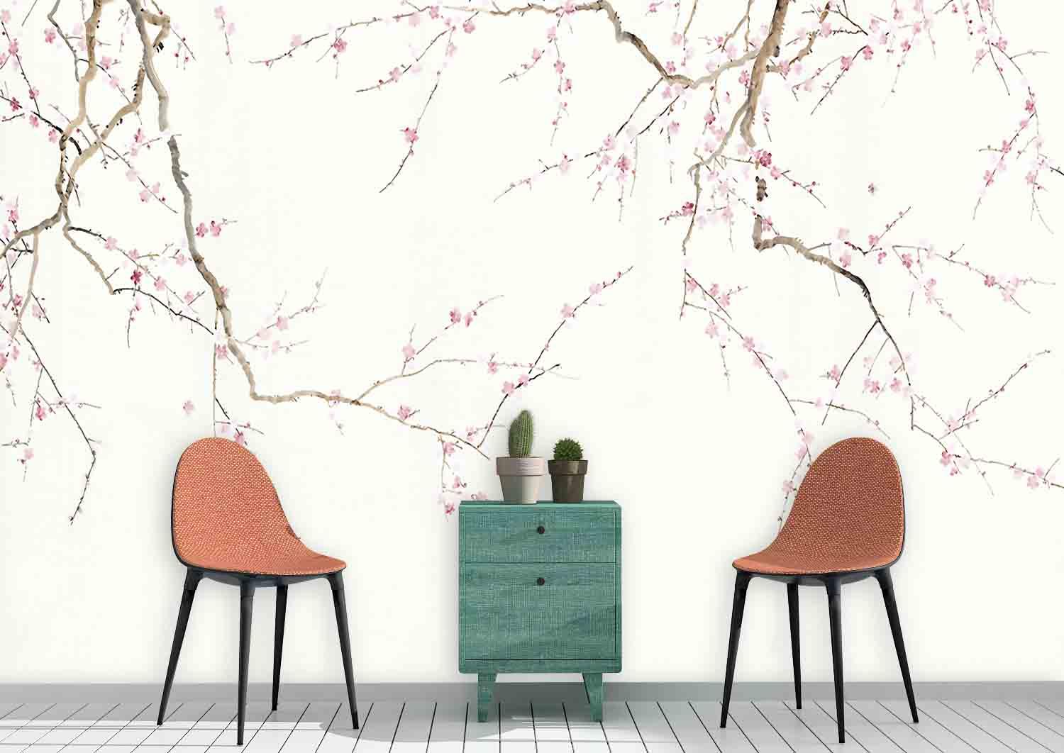 3D Blossom Branch Wall Mural Wallpaper 20- Jess Art Decoration