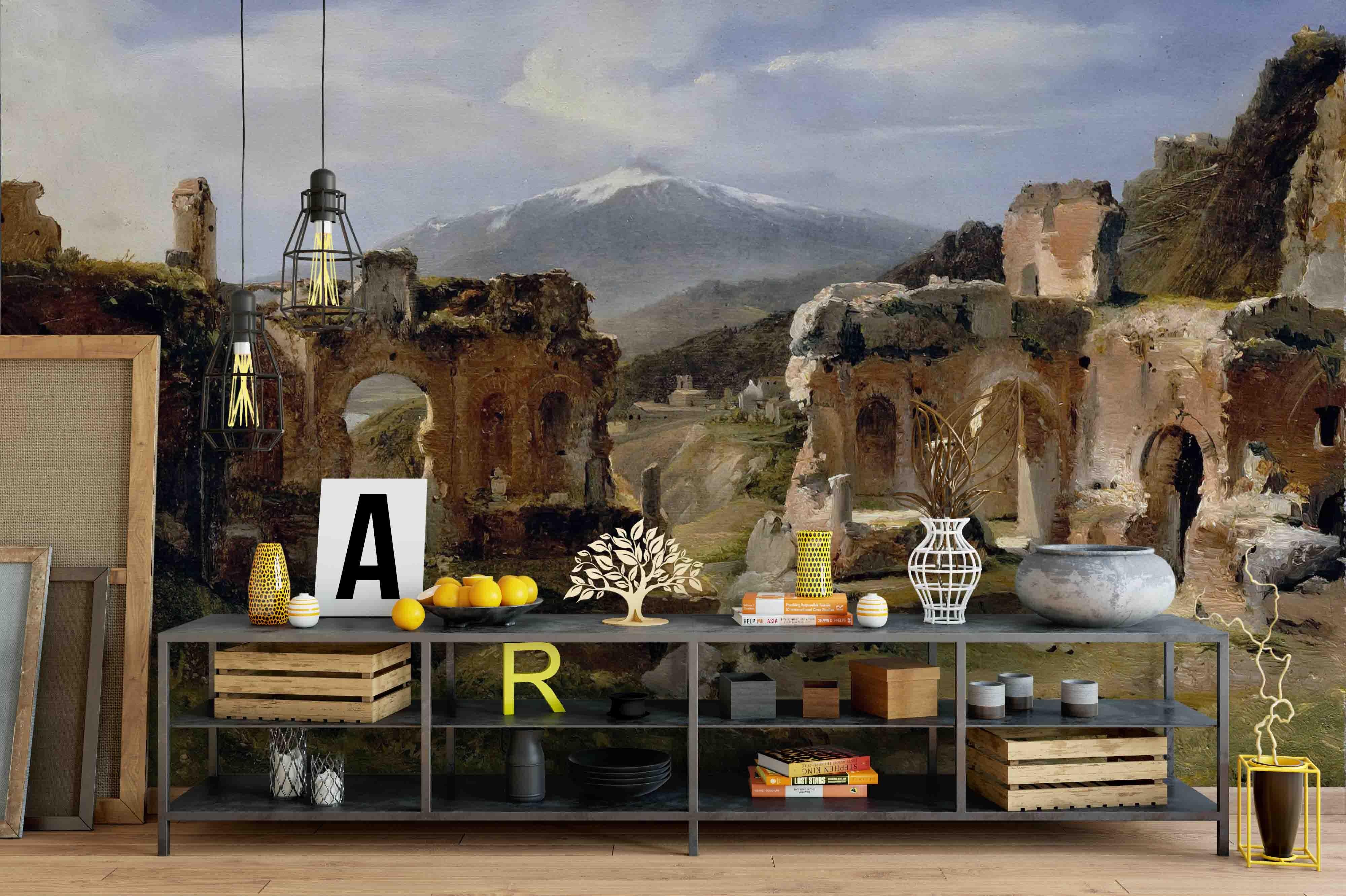 3D Oil Painting Ancient Buildings Wall Mural Wallpaper sww 6- Jess Art Decoration