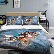 3D Off-road Motorcycle Quilt Cover Set Bedding Set Duvet Cover Pillowcases JN 1195- Jess Art Decoration