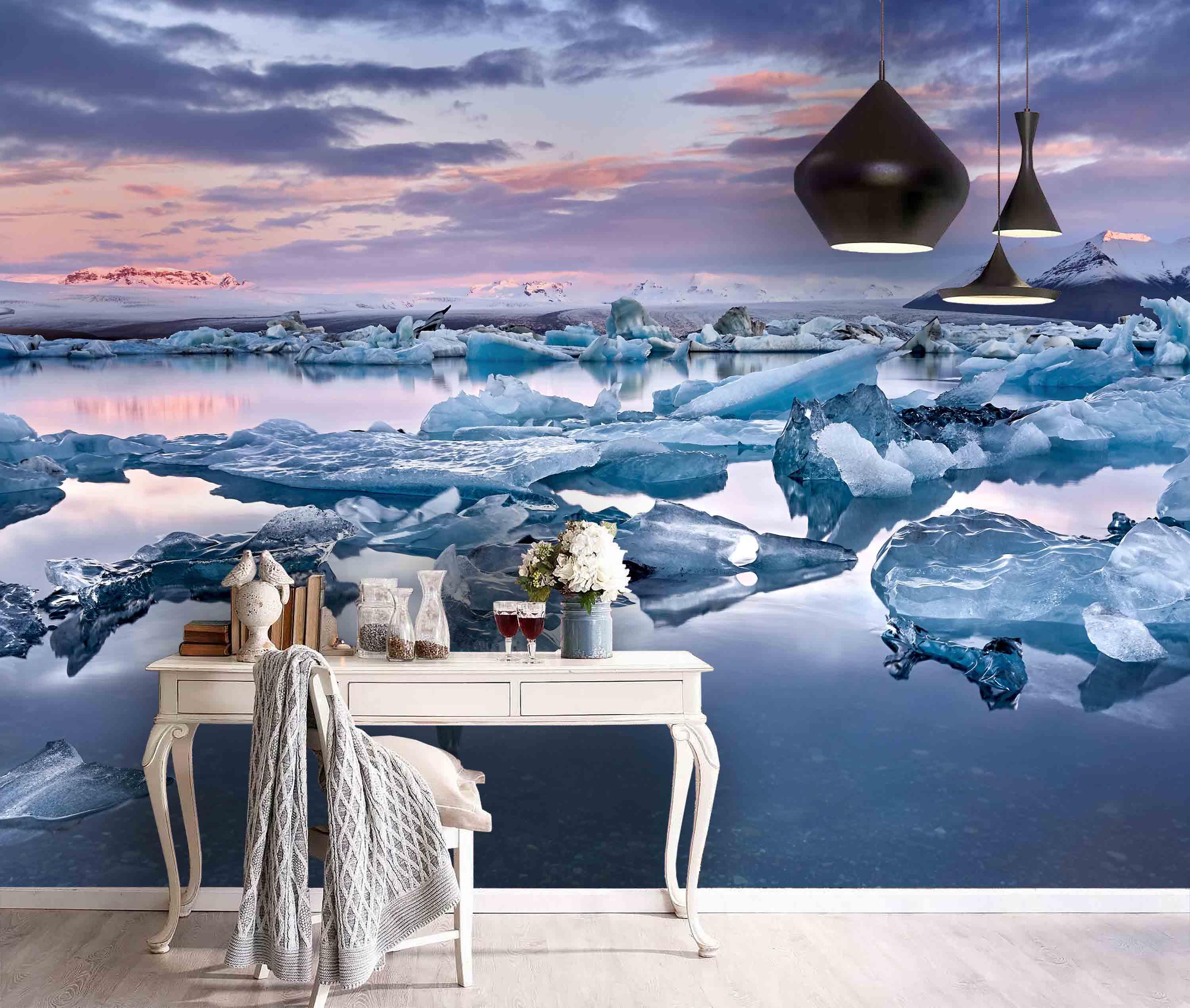 3D Sea Iceberg Wall Mural Wallpaper 64- Jess Art Decoration