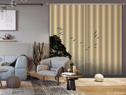 3D Landscape Nature Branch Silhouette Bird Curtains and Drapes GD 3901- Jess Art Decoration