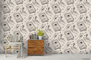 3D Hand Drawn Halloween Paterns Books  Mural Wallpaper WJ 1407- Jess Art Decoration