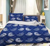 3D Chinese Wave Pattern Quilt Cover Set Bedding Set Duvet Cover Pillowcases WJ 6303- Jess Art Decoration