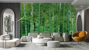 3D Green Bamboo Forest Wall Mural Wallpaper 5098- Jess Art Decoration