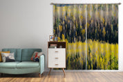 3D Woods Yellow Leaf Curtains and Drapes GD 2178- Jess Art Decoration