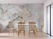 3D Jazz White Gold Marble Texture Wall Mural Wallpaper GD 4659- Jess Art Decoration