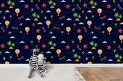 3D Plane Hot Air Balloon Wall Mural Wallpaper WJ 6828- Jess Art Decoration