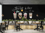 3D Bubble Tea Summer Drinks Wall Mural Wallpaper GD 1643- Jess Art Decoration