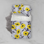3D Yellow Flowers Quilt Cover Set Bedding Set Pillowcases  120- Jess Art Decoration