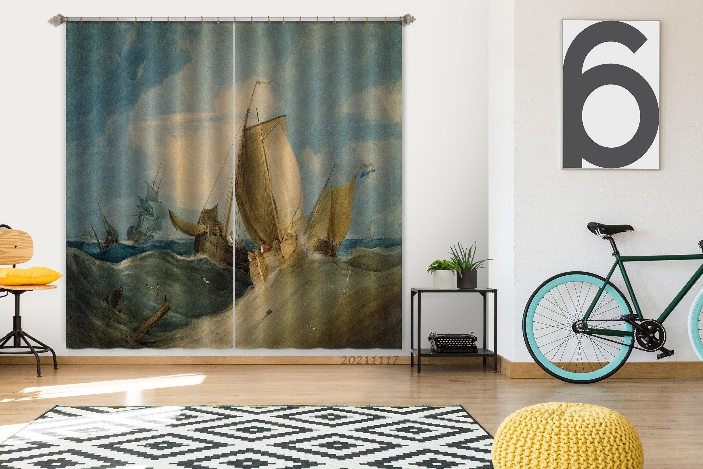 3D Birmingham Museum Oil Painting Curtains and Drapes LQH 52- Jess Art Decoration