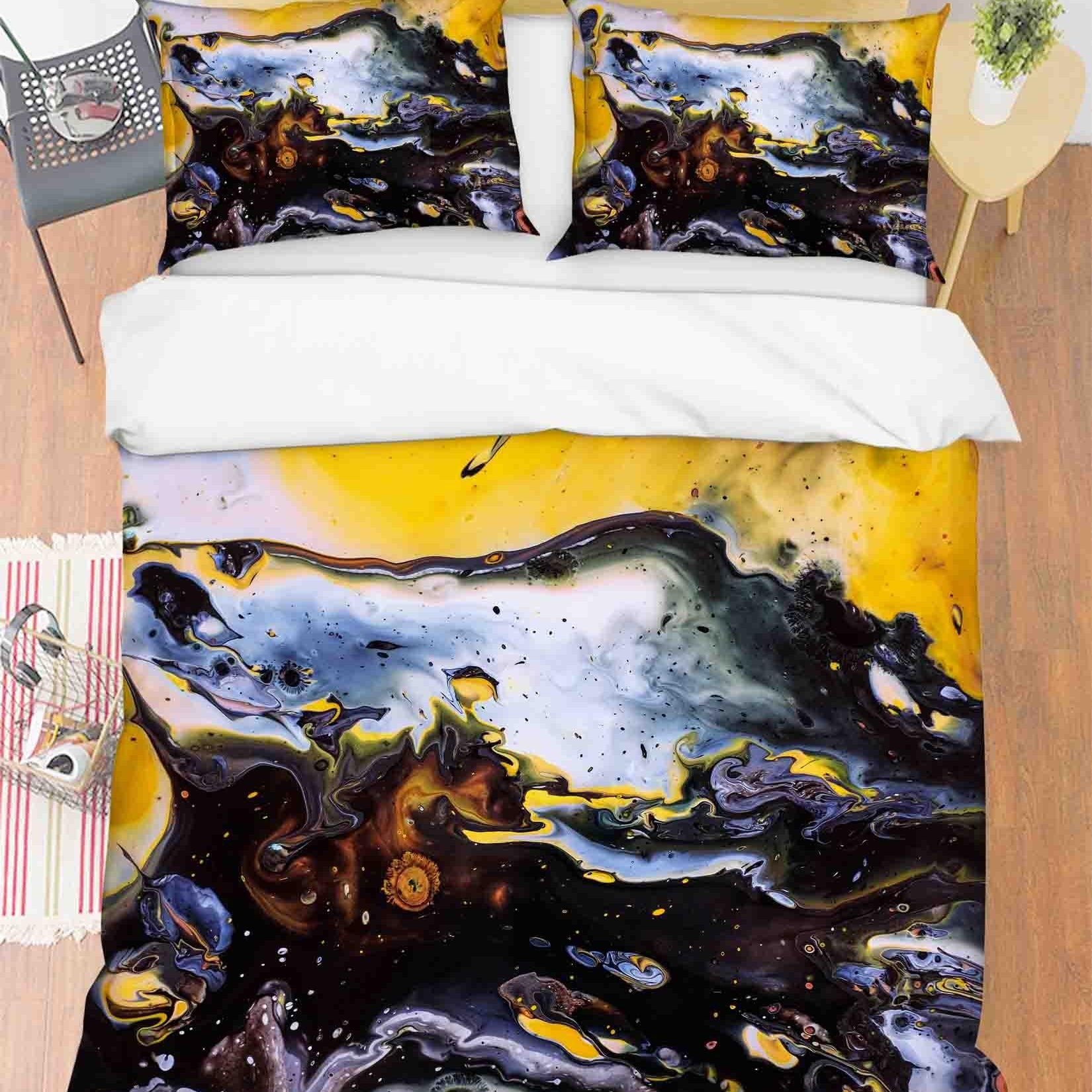 3D Abstract Marble Pattern Quilt Cover Set Bedding Set Duvet Cover Pillowcases 105- Jess Art Decoration