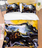3D Abstract Marble Pattern Quilt Cover Set Bedding Set Duvet Cover Pillowcases 105- Jess Art Decoration