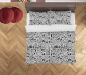 3D Cartoon Kid Doodle Quilt Cover Set Bedding Set Duvet Cover Pillowcases 78- Jess Art Decoration