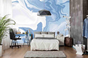 3D Abstract Blue Marble Texture Wall Mural Wallpaper LQH 223- Jess Art Decoration
