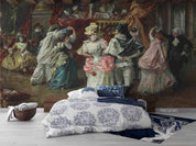3D European Style Oil Painting Noble Dancing Retro Party Wall Mural Wallpaper 5095- Jess Art Decoration