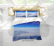 3D Blue Sky Cloud Scenery Quilt Cover Set Bedding Set Duvet Cover Pillowcases 8- Jess Art Decoration